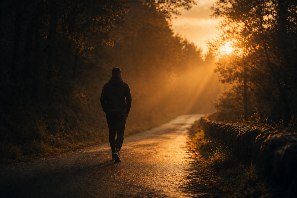 reversing insulin resistance with daily walking at dawn