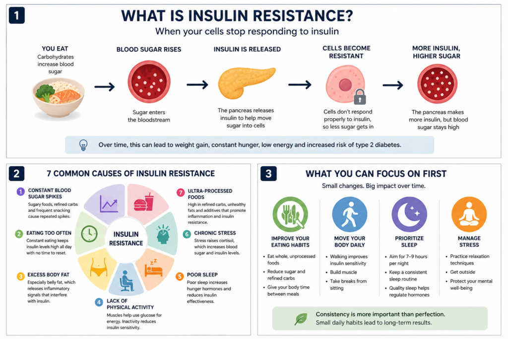 what causes insulin resistance diagram